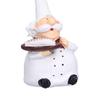 Desktop Ornaments Chef Statue Resin Cartoon Chef Dolls Creative Chef Sculpture  Bedroom