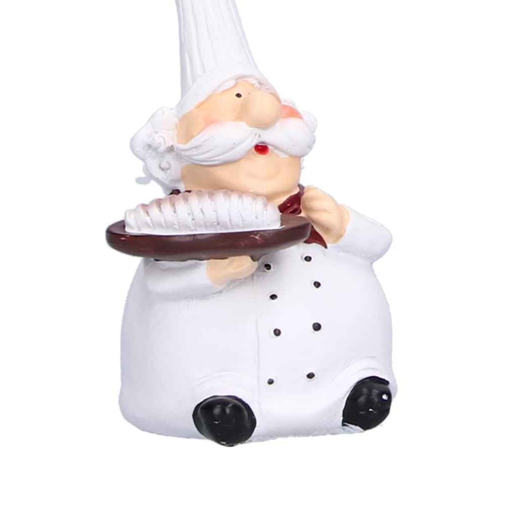 Desktop Ornaments Chef Statue Resin Cartoon Chef Dolls Creative Chef Sculpture Bedroom