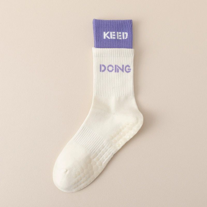 

Shark Pants Thickened Double Layer Fake Two-Piece Dancing Yoga Socks 1 Double: White