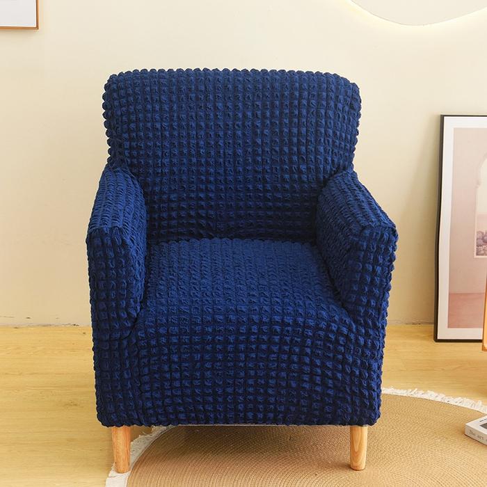 Bubble Grid Club Chair Cover Stretch Tub Bar Armchair Slipcovers Leisure Single Sofa Covers Cafe Bar Counter