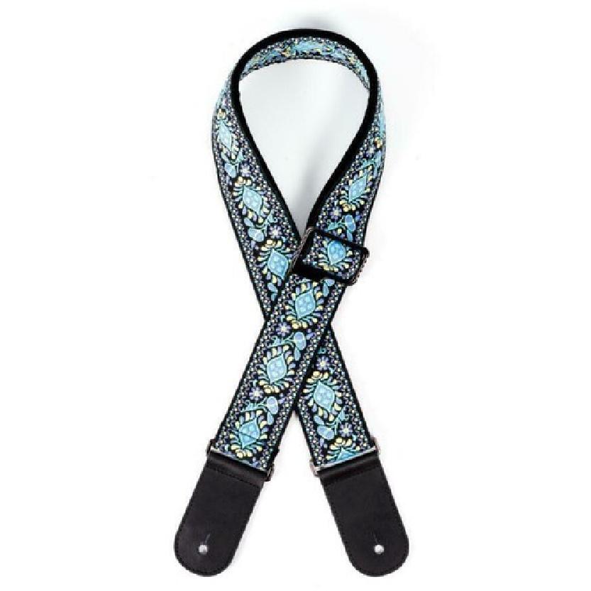 Vintage Embroidery Guitar Strap Bass Electric Guitar Strap Guitar Shoulder Strap