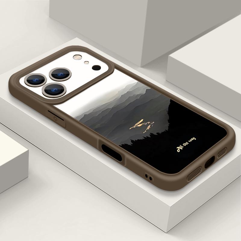 Ink Painting TPU Phone Case For iPhone Air 16e 17 16 15 14 Pro Max 13 12 Pro 15 16 14 Plus Shockproof Soft Silicone Cover Fundas