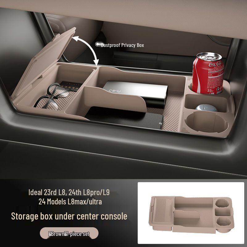 

Ideal L8 Premium Center Console Silicone Storage Box for Modified Car Interiors Ideal L8 High-End