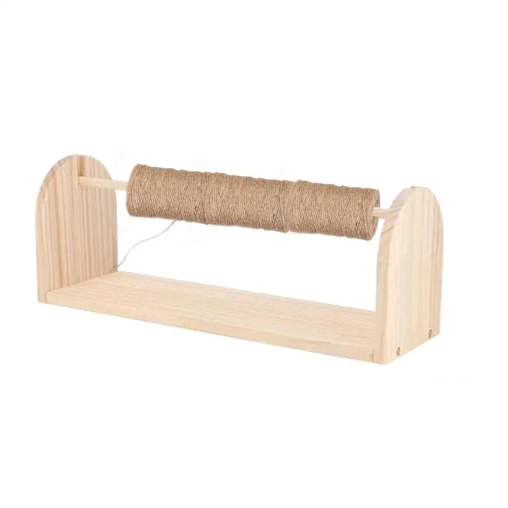 Wooden Yarn Holder Wood Horizontal Ribbon Storage Rack Portable Yarn Ball Crochet Holder For Crochet, Weaving, Sewing