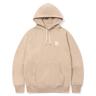 Hoodie N Logo - Beige