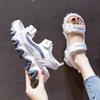 Female Platform Soft Sole Roman Casual Shoes Sports Dad Sandals Summer All Match Net Red Muffin Sandals