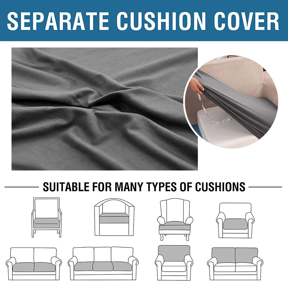 Elastic Sofa Seat Cushion Cover For Furniture Protector Sofa Covers Pets Kids Washable Sofa Cushion Case Removable Livingroom