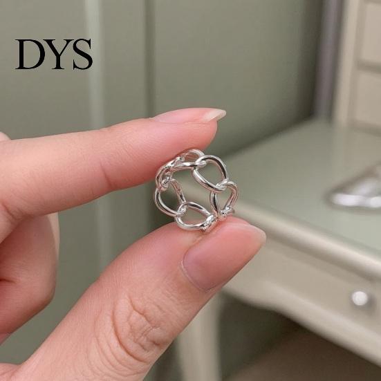 Fashion Scarf Jewelry Hollow Chain Ring, Modern Clip Electroplated Ring Holder for Women Shirts Shawls Neckerchiefs Slide