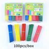 100ks/8cm Matematická barevná počítací tyčinka Dětské výukové vzdělávací hračky Montessori učební pomůcky Předškolní pomůcky pro výuku matematiky