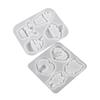 DIY Silicone Mold for Epoxy Resin Mirror, Earring, Pendant, Keychain - Sweet Cone, Heart, Rabbit, Cat & Flowing Sand Designs