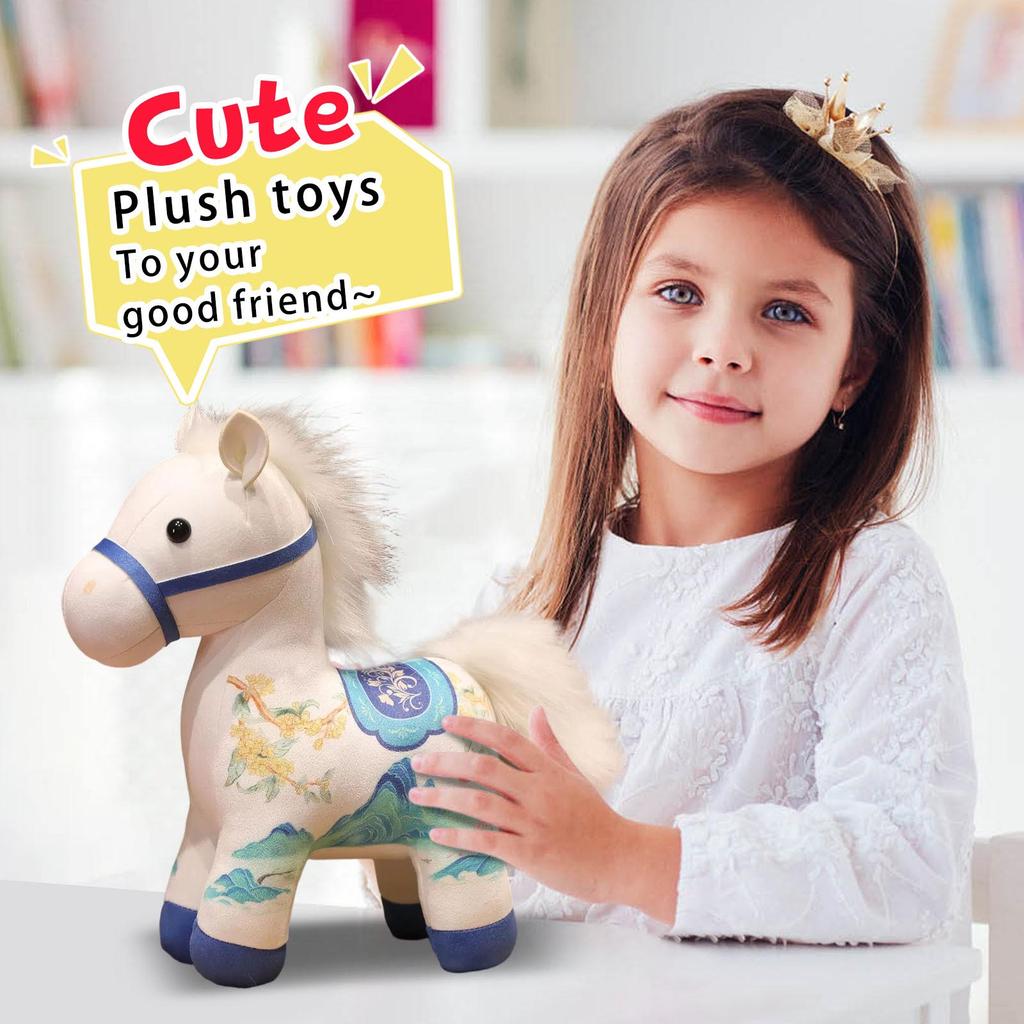 20cm Plush Horse Stuffed Doll, Soft Fabric And Portable Design, Men Women Kids Backpack Purse Car Home Table Birthday Party Decoration