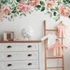 Rose Flower Leaves Combination Bedroom Living Room Home Background Wall Decoration Wall Stickers