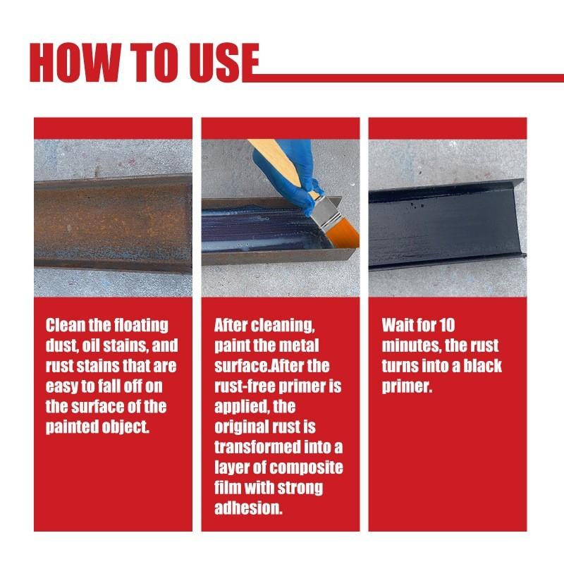 Agente Quitaóxido Rayhong Con Cepillo Para Restauración de Metal Y Conversión de Óxido 100g