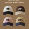 Hat Color Matching Cap Men's and Women's Autumn and Winter Suede Sunshade Baseball Cap Soft Top Large Brim