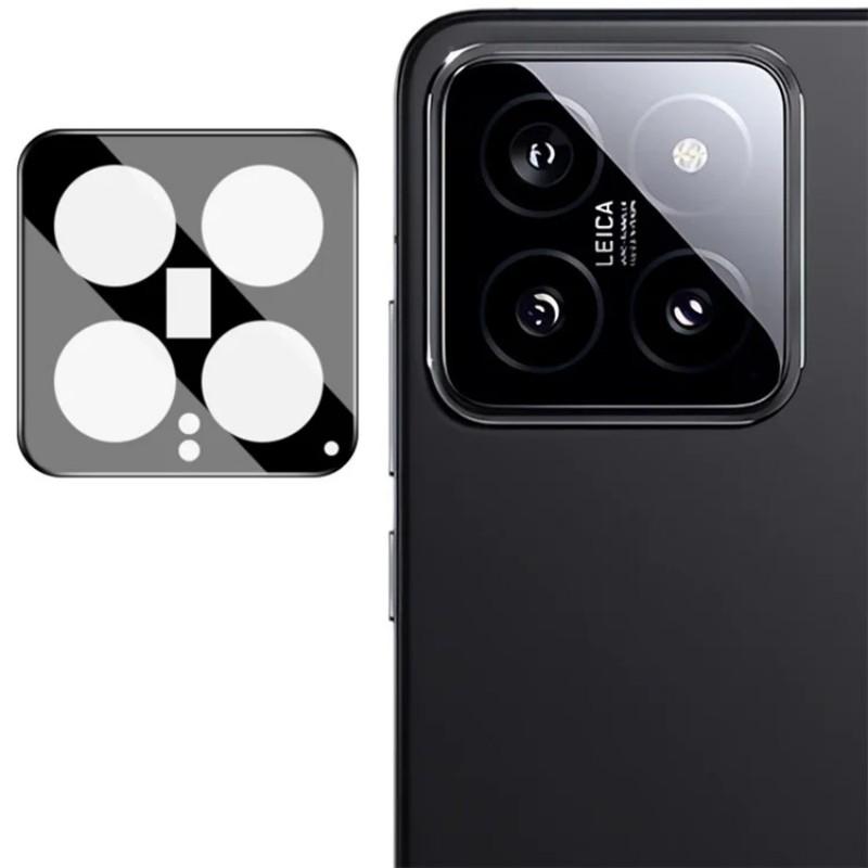 For Xiaomi 14 Camera Lens Protector WANLONFENG HD Full Black Silk Printed Lens Film
