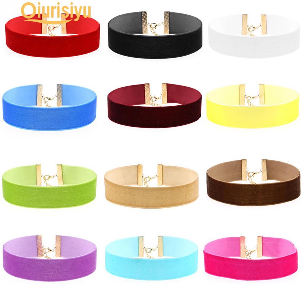 Szeroki miękki aksamitny naszyjnik Lady Party Klub nocny Naszyjnik Gotycka biżuteria Charm Gift