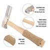 Magnetic Roofing Hammer Multifunctional Magnetic Faced Roofing Hatchet with Hemp Rope Anti Slip Wood Handle for Installing Roofing Nails Felt Hats