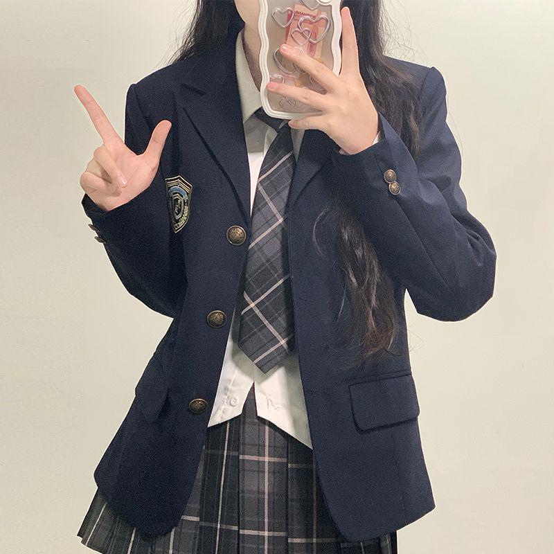 

Women s College-Style JK Suit for Autumn/Winter - Student Uniform Jacket for Performance and Class Wear 2XL 60-70 kg