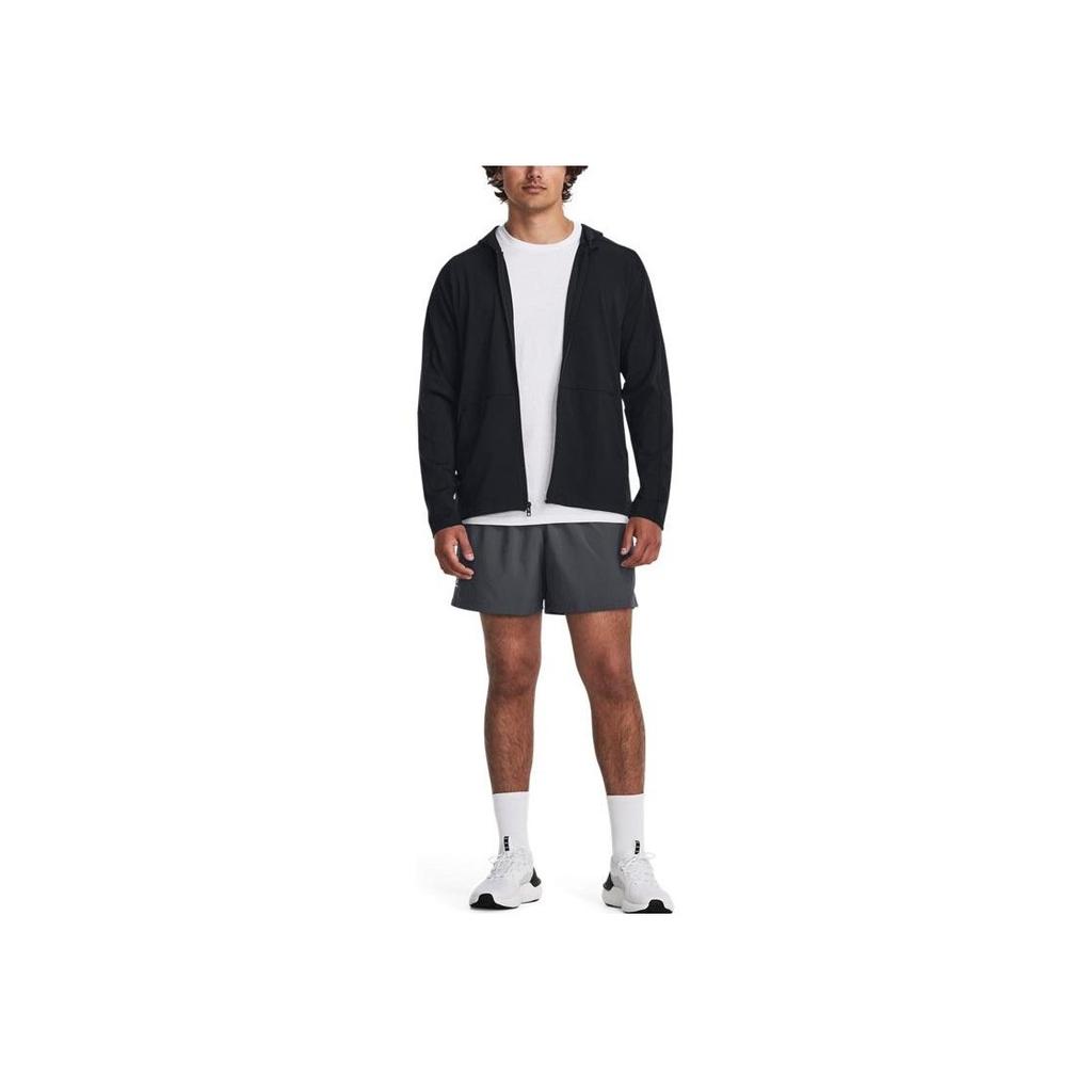 Under Armour Solid Color Training Jacket Men Jackets Black 1379674-001