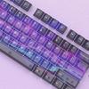 115 Key Full Set Clear PC Keycaps With Coating Dye-sublimation Keycap Enhances Durability And Light Diffusions
