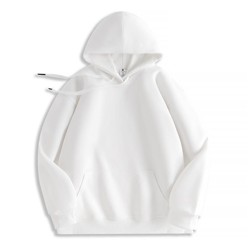 Men's Heavyweight Iron Gray Fleece Hoodie - Warm, Loose Fit for Autumn/Winter