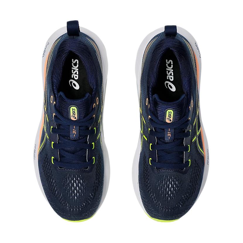 Asics Gel Kayano 31 Anti Kick Cushioning Waterproof Low top Kids' Running Shoes Dark Blue Black Kids' 1014A342-400