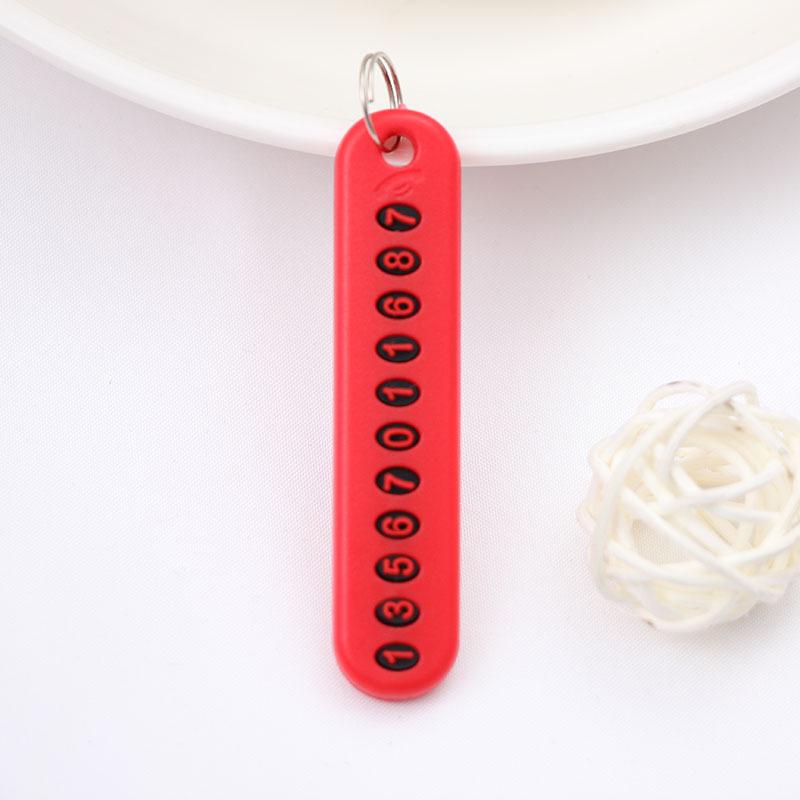 Personalized Fashion Keychain: Circle Rope, Anti-Lost Phone Pendant with DIY Number Tag