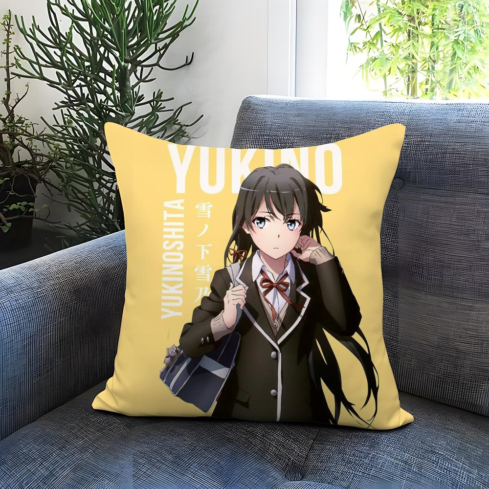 Модная Y-YYukinoshita Yukino Наволочка Удобная Двусторонняя Наволочка Идеально для Автомобиля Дивана Спальни и Не Только 30cmx30cm