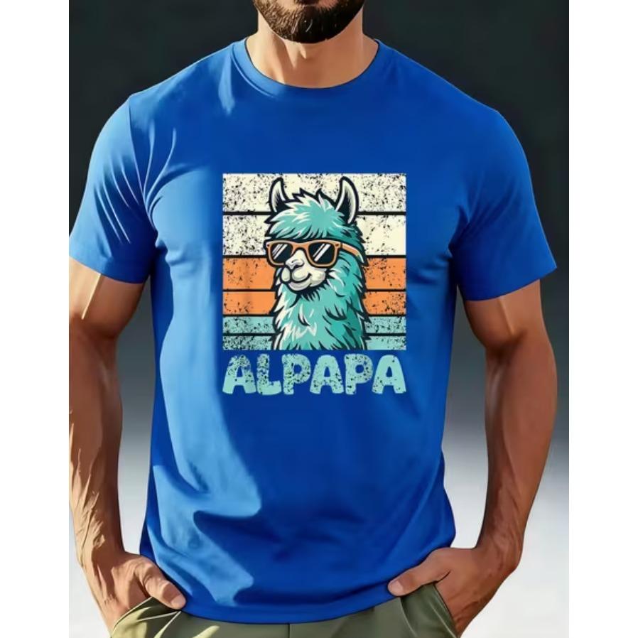 Premium Unisexs Summer Tshirts Comfortable Breathable And Quickdrying Adult Tshirts Featuring A Cool Alpaca Wearing Fashion
