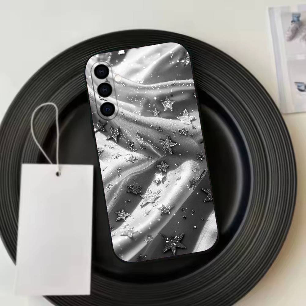 Folds T-Texture Phone Case For Samsung Galaxy A73,A72,A71,A70,A53,A52,A51,Others Soft Black Cover