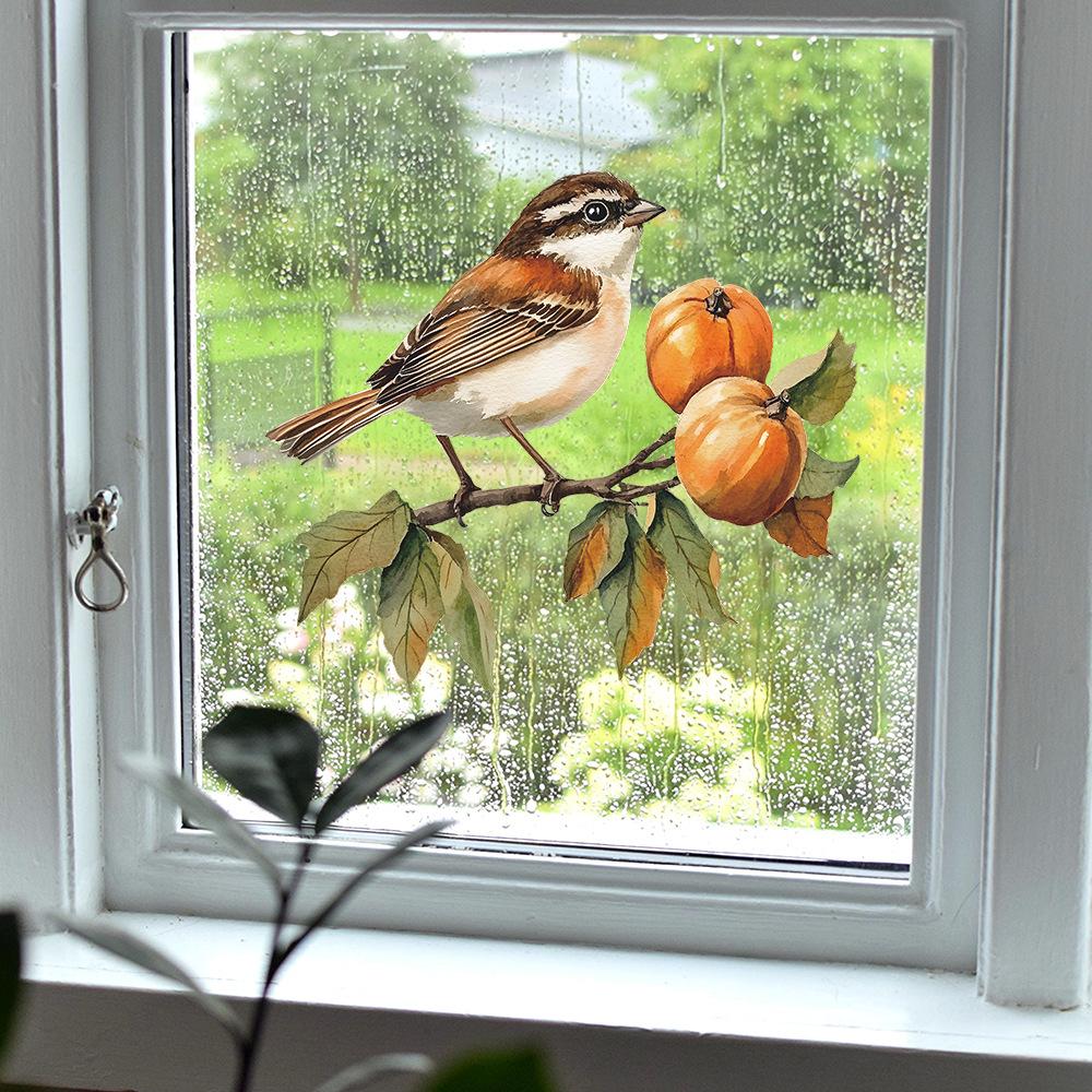 Cartoon Painted Branches Birds Bedroom Living Room Home Wall Background Beautification Decoration Wall Stickers