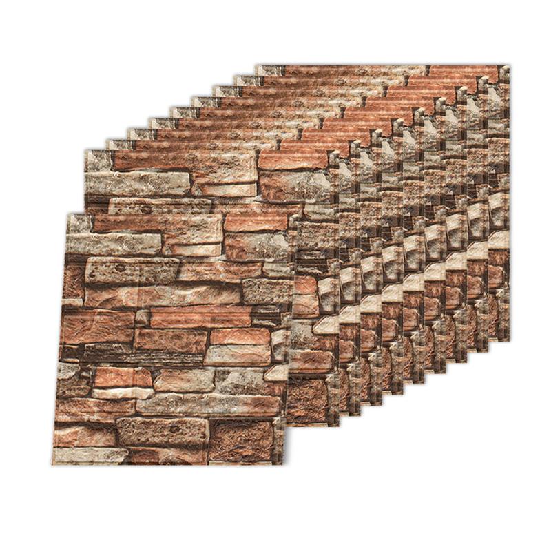 3D Wandaufkleber Selbstklebende Tapete Stoßfest Dekorative Aufkleber Heimdekoration Wasserdicht Ölfest 10 Stück