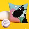 B-BarbapapaS-Cartoon Pillow Case Pattern Printed Pillowcase For Living Room Sofa Cushion Cover & Bedroom Decor
