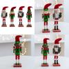 Colorful Soldier Christmas Soldier Dolls Decorations Soldier Wood Christmas Walnut Soldier Winter Table Toppers