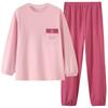 Pajamas Women'S Pure Cotton Long-Sleeved Spring And Autumn Loose Casual Large-Size Women Can Wear Cotton Loungewear Set