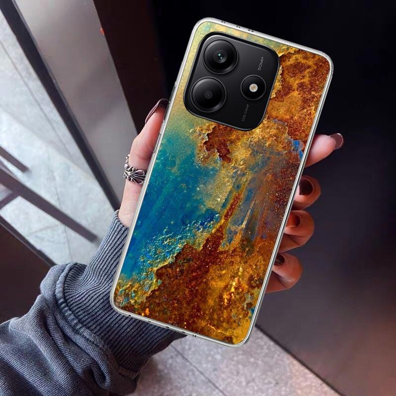 Vintage Industrial Style Rusty Pattern Phone Case For Xiaomi Redmi Note 15 14 14S 13 12S 12 Pro Plus 11S 11 10S 10 4G Cover 11E