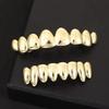 Anti Slip Teeth Grillz Caps Glossy Finish Teeth Jewelry Classic Teeth Grillz Top Bottom Set  Events