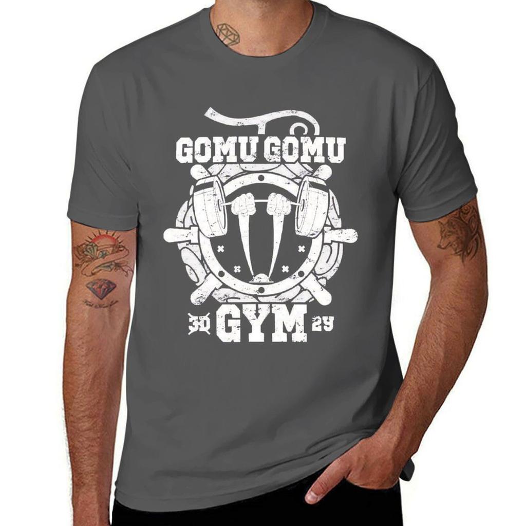 GOMU GOMU GYM TShirt Simple Casual Short Sleeve Cotton TShirt