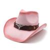 Dames Heren Zomer Strooien Hoed Decoratieve Koeienkop Riem Cowboy Hoeden Zon Bescherming Bucket Hoeden Volwassenen Zon Bescherming Strandmuts