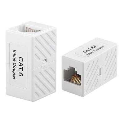 RJ45 Netzwerkstecker Cat6 Cat6A Ethernet-Kabelverlängerung Inline-Kupplung für Heim- und Bürogebrauch für mehrere Geräte
