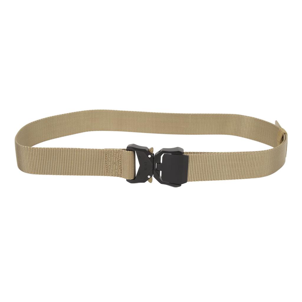Combat Waist Belt Khaki Battle Belt Quick Release Buckle Nylon Breathable Adjustable Rigger Belt for Men Outdoor Hunting