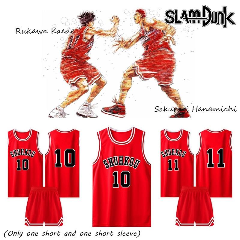 Slam Dunk Cosplay Costume Sakuragi Hanamichi, Rukawa Kaede, S-xxxl