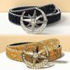 Trendy Niche Punk Sequin Belt with Exquisite Rhinestone Inlays—Spicy Girl Millennial Rhinestone Versatile Women’s Belts