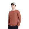 On Performance Logo Rundhals Langarm T-Shirt Herren Tops Kastanie Edelsteinrot 1ME10241907