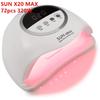 Lampada per asciugatura delle unghie da 320 W 72 LED per manicure Lampada per asciugatura UV a LED professionale con sensore automatico Strumenti per attrezzature per saloni di bellezza intelligenti