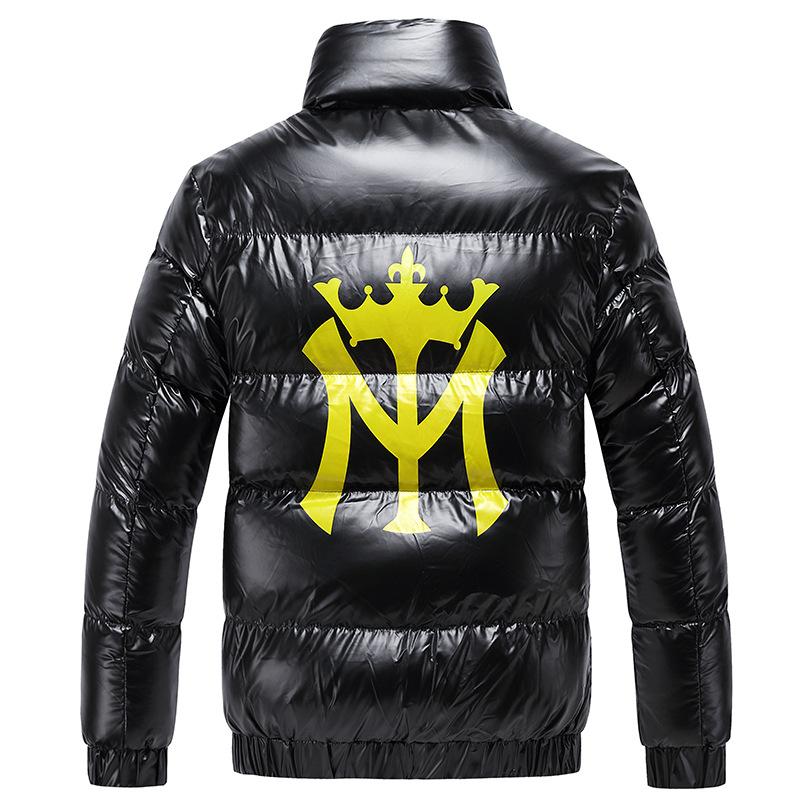 Vinter varme bomullspolstrede klær menns stående kragejakke glanset dun bomullspolstrede klær