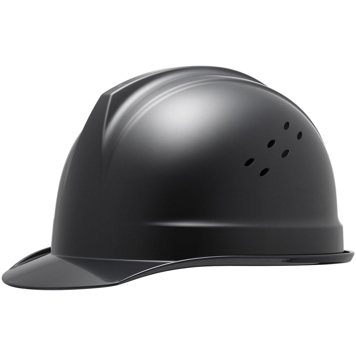 

Midori Anzen SC1BNV RA ABS Construction with Ventilation Rain and Protection Helmet, Black, Holes, Guard, Anti-Slip