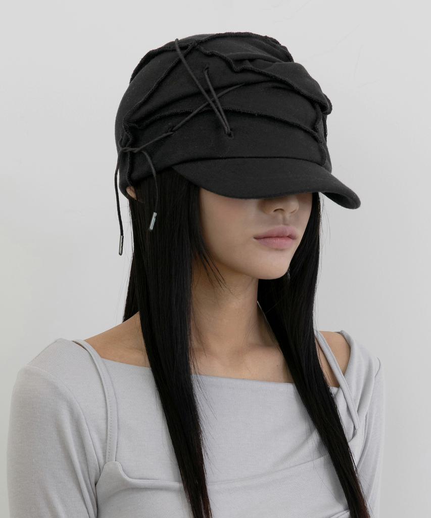 Peulleeoeob Soi Draped Cap (Fl-743_Black)