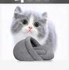 Plush Sleeping Bag Cat & Small Dog Bed, Semi-Closed Slipper Style, Cozy & Warm for All Seasons