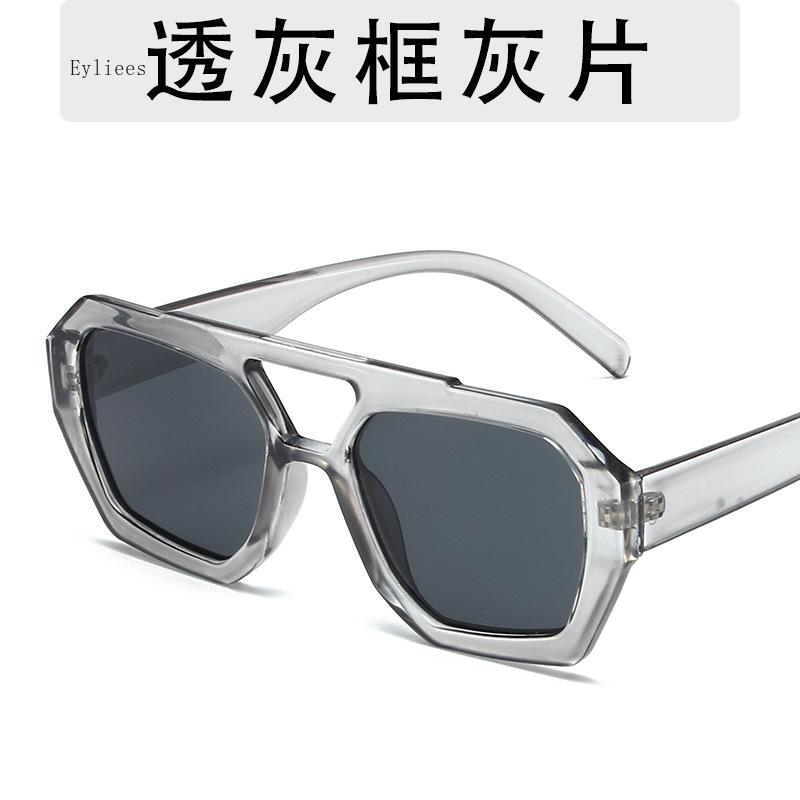 Retro Tortoiseshell Pilot Sunglasses Women Brand Designer Oversized Shades Eyewear Double Bridge Rectangle Men Sun Glassses